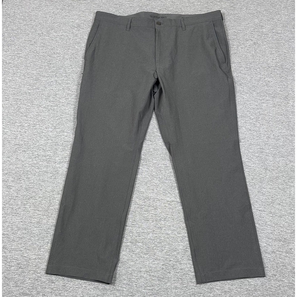 Bluffworks Pants Mens 40x30 Gray Envoy Lightweight Travel Performance City